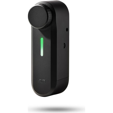 serrure intelligente avec alarme pour porte, installation automatique, serrure électronique finition noire mate. (1/5)