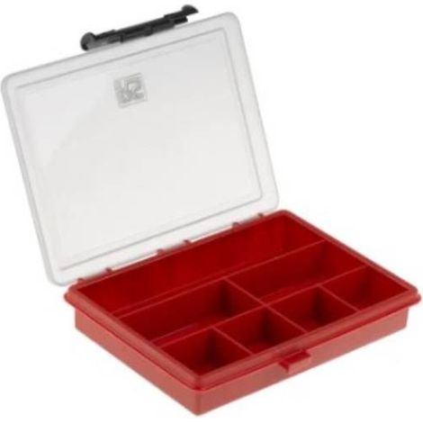 Boite compartimentée RS PRO, 7 Compartiments, Plastique, 32mm x 175mm x 143mm ( Prix pour 1 ) (1/2)