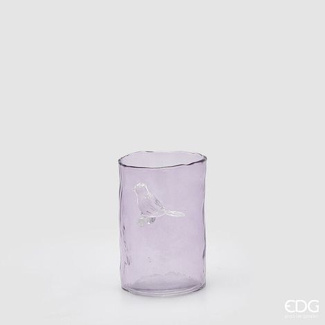 EDG Enzo De Gasperi Vaso Trespolo Cilindro H 15 Cm D 10 Cm Lavender