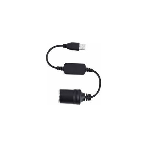 Convertisseur de prise allume-cigare USB A mâle vers 12 V (1/4)
