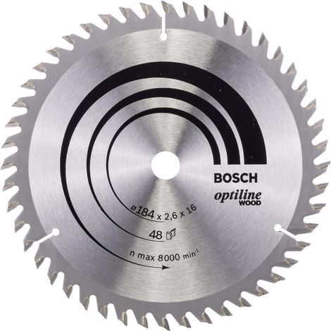 Lama Optiline Wood Bosch 2608641181 per sega circolare, 48 denti (1/4)