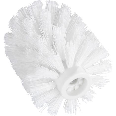 Tête de brosse WC de rechange avec adaptateur, polypropylène, diamètre 7,5 cm, blanc (1/4)