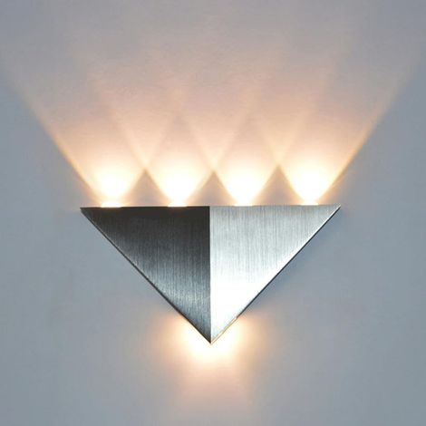 Applique murale triangulaire à LED / Applique murale minimaliste moderne en aluminium / Luminaire créatif, élégant et personnalisé (5W) (1/5)
