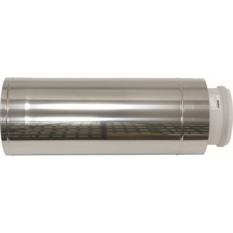 Extension de façade en polypropylène/acier inoxydable, 160/225 mm, 0,5 m