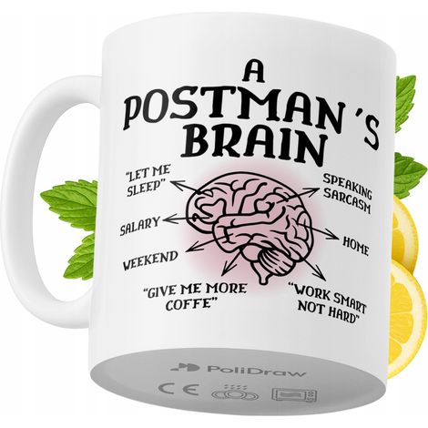 Lustige Kaffeetasse mit witzigem Textdesign für Postboten – ideal für Geburtstage, Namenstage und Feiertage. Hochwertige Tasse für besondere Anlässe, ob zu Hause, im Büro oder bei der Arbeit. Farbe: W
