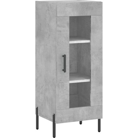 Credenza buffet cassettiera mobile contenitore organizer cucina soggiorno soggiorno 34,5 x 34 x 90 cm derivati del legno grigio 020031914