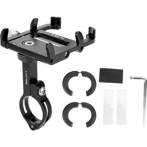 Support GUB PLUS 6 pour téléphone sur vélo de route ou VTT, rotation 360°, couleur noire (1/5)