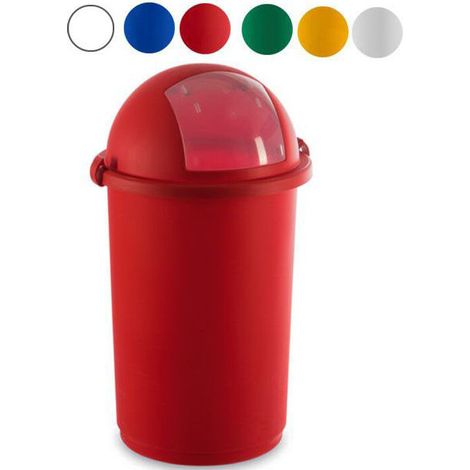 Bidone immondizia Giganplast Push 50L 5055M Rosso [GIGANPLAST]