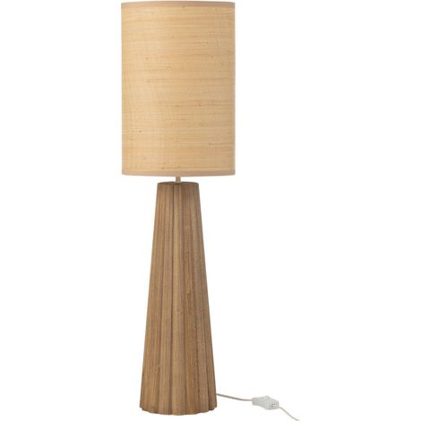 Lampe à Poser Parapluie en Bois "Ailanthus" 78cm Naturel (1/5)