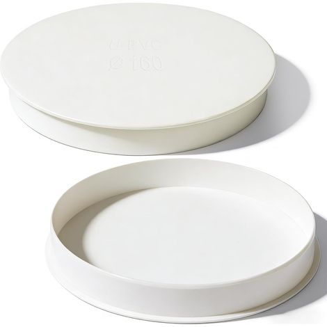 Bouchon de Tuyau d'égout en PVC 150mm Bouchon de Conduite 2 Paquet pour Tuyaux et Systèmes d'Égouts Tube Ligne Protection (DN150) (1/5)