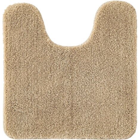 1 Tapis de bain forme U 45x45cm microfibre antidérapant absorbant salle de bain (1/5)