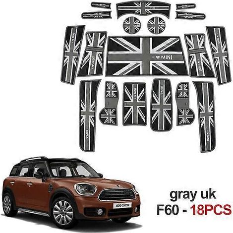 Intérieur de voiture pour BMW MINI Cooper R56 R55 R60 F56 F55 F54 F60 Tapis de porte antidérapant décoratif Countryman (1/5)