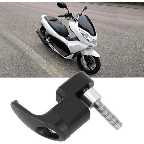 Crochet de casque de moto en alliage d'aluminium, support à bagages compatible avec Honda PCX125 et PCX150 (noir) (1/5)