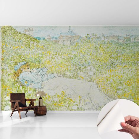 Tapetet Klebetapete für Wohnzimmer Schlafzimmer Küche - Wanddekoration Frühlingsentspannung 416x254 cm (1/5)