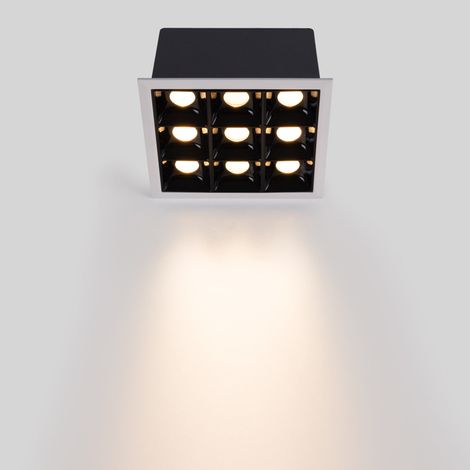 Downlight LED Empotrable Cuadrado  Antideslumbrante - Marco