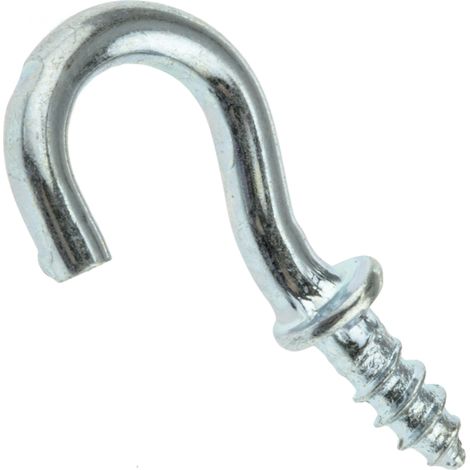 Rs Pro – Crochet en forme de J zingué – Diamètre intérieur 7mm – Lot de 10 crochets – Pour fixation acier dans espaces confinés