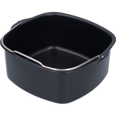Plat à four carré de 7 cm de hauteur (22 cm / 8,7 in), accessoire pour friteuse à air, cuve en fonte pour gâteaux antiadhésifs (compatible HD9925, HD9860 et HD9905/01) (1/5)