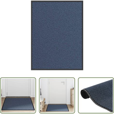 Paillasson antidérapant - Paillasson bleu 80x120 cm (1/5)