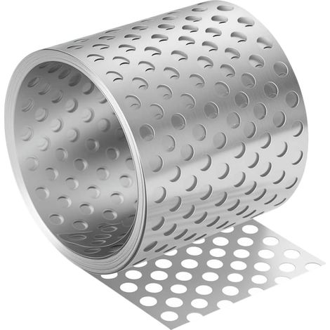 Grille de Ventilation en Aluminium en Rouleau Grille 7mx8cm anti Oiseaux Sous Tuiles Grille de Ventilation Protection Contre et les Petits Animaux et les Insectes pour toiture/gouttière (1/5)