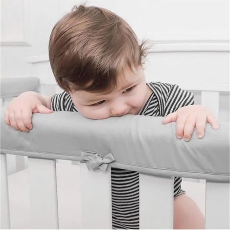 Lot de 3 protège-matelas en coton rembourré, enveloppants, anti-morsures, couleur unie, ourlés
