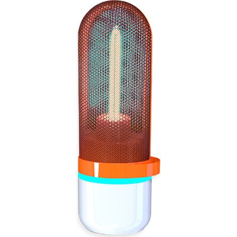 DC5 V 2,5 W 185 nm UV- und Ozonlampe mit USB-Ladeanschluss, Kontrollleuchte und integriertem 600-mAh-Akku. Tragbar für Wohnzimmer, Esszimmer und Schlafzimmer. (1/5)