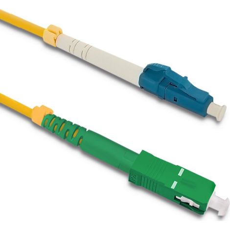 Cavo patch in fibra ottica Qoltec LC/UPC - SC/APC  Monomodale  9/125  G652D  Simplex  1 m (1/3)