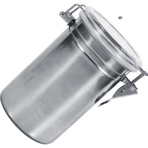 Auslaufsicherer Edelstahl-Vorratsbehälter, Kaffeebohnenbehälter für die Küche, 4 Größen S-XL (4 Stück) (1/5)