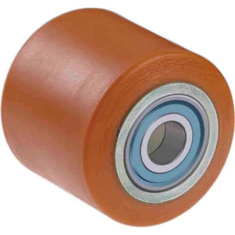 RULLO RULLI RUOTE PER TRANSPALLETS MM 80X70 CON CUSCINETTI IN POLIURETANO (15557)