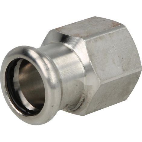 Raccord à sertir inox manchon de passage 22 mm x ¾’’ FF contour M