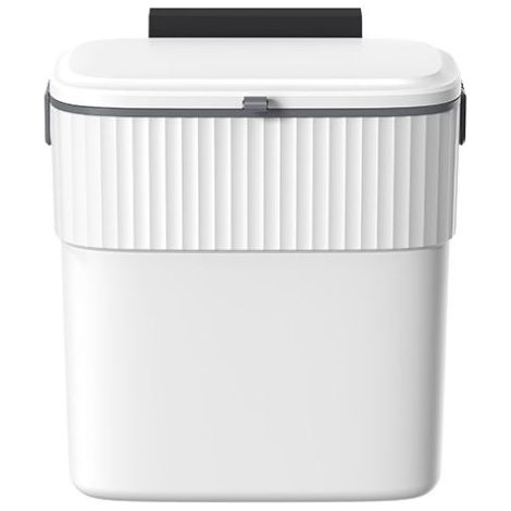 Poubelle de cuisine - Poubelle suspendue avec couvercle, poubelle murale pour porte de placard de cuisine, petite poubelle sous évier, salle de bain (1/5)