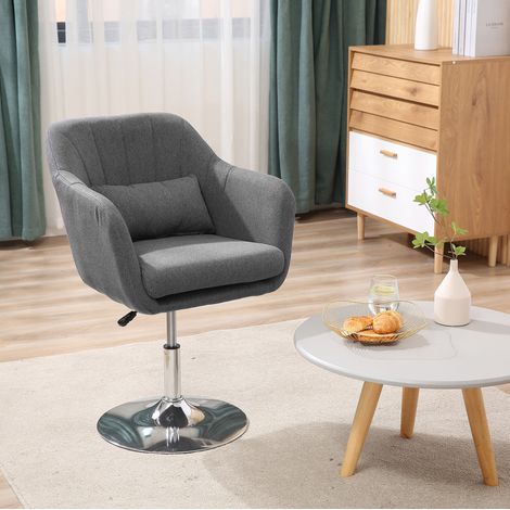 sedia girevole 60x60 regolabile comfort grigio scuro OKMYHOME (1/4)