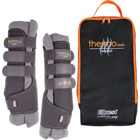 EQuest Thermo Boots schwarz, 2er Set - Gamasche für Pferde, S Pony (1/5)