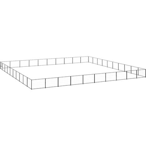 Chenil Noir 100 m² Acier