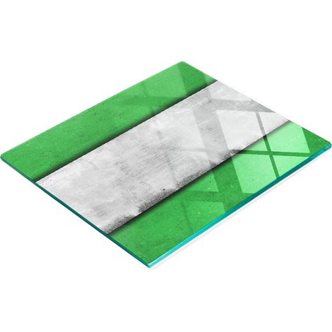 Pannello decorativo multifunzionale in vetro per cucina, verde, da parete, 60x52 cm (1/5)
