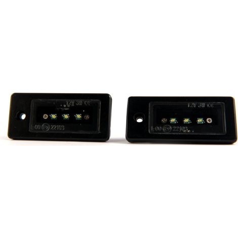 Luci targa a LED Audi 2x600lm, set da 2, nere (1/5)