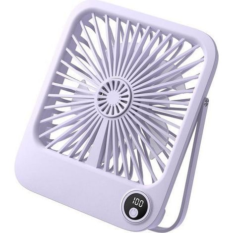 Ventilateur Sur Table - 4 Vitesses - Oscillation Automatique - Batterie Rechargeable USB - Silencieux - Portable Pliable - Pour Maison Bureau Voyage (1/2)