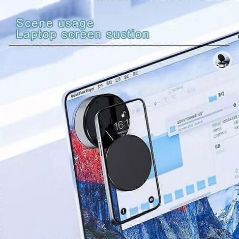 Support Téléphone Voiture - Ventouse - Rotation 360° - Aluminium Et ABS - Pour Intérieur Véhicule - 1 Pièce (1/4)