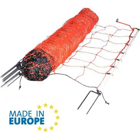 EuroNetz Rete per Ovini Arancio 90/1-14/B-50 m GALLAGHER per Recinzioni Elettriche (1/4)