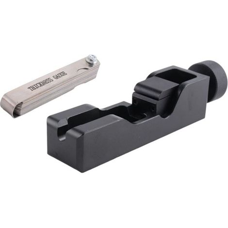 1 jeu. Couleur : Noir. Matériau : Métal. Outil de réglage d'écartement des bougies, pied à coulisse pour bougies, outil de réglage des bougies.
