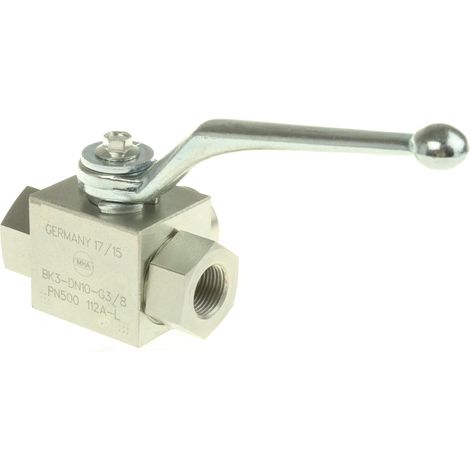 Robinet à bille hydraulique RS PRO, G 3/8, en Acier ( Prix pour 1 ) (1/2)