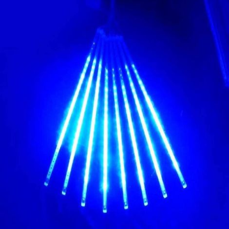 8 Guirlande Lumineuse Météore, 30 cm Tube LED, Effet Pluie, IP65 Étanche, Prise UE, Décoration Extérieur Noël (1/3)