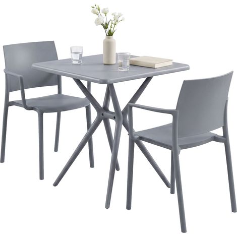 Gartenmöbel-Set Pula grau (1/5)