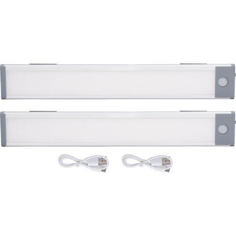 2 x 90 LEDs, ultradünne Bewegungsmelderleuchte, 3 Farben, USB-Körpersensorlampe, 2500 mAh