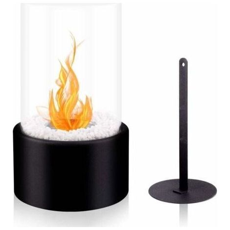 Cheminée Éthanol de Table, 16.5 x 16.5 x 27.5 cm, Noir (1/4)