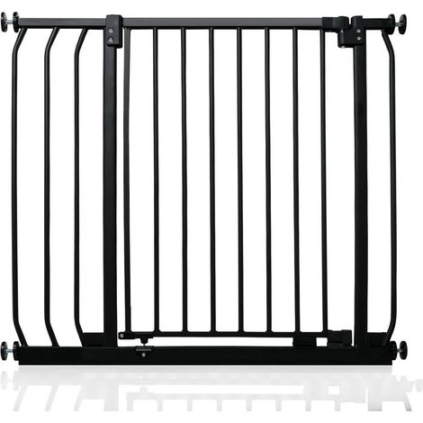 Safetots Barrière De Sécurité Elite, Barrière D'escalier À Fixation Par Pression, 80cm - 89cm, Couleur Noir Mat