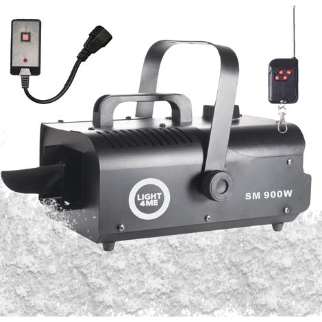 LIGHT4ME SM 900W potente macchina per la neve nera con telecomando wireless e controller cablato (1/5)