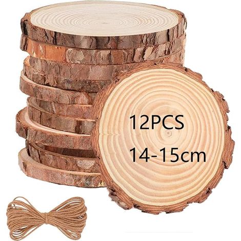 wooden log, thick, wooden log without hole, unfinished wooden logs for crafts, for DIY weddings, Christmas decoration, wooden washers.