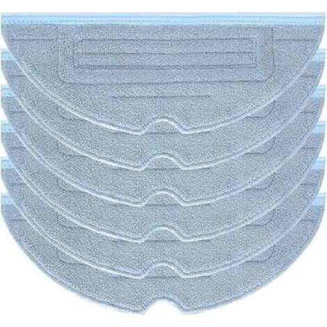 Lot de 6 serpillières pour Roborock S7 Pro Ultra, S7 MaxV Ultra, S7 Plus, S7 Max, T7s, T7s Plus, lingettes microfibre (1/5)