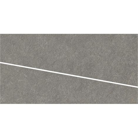 Carrelage effet Pierre Quartzite Gris Fumé Cut Dalle B 120x60x2 cm Venturo - Sol extérieur (vendu par carton de 0,72 m²) - RO'MA CARRELAGE