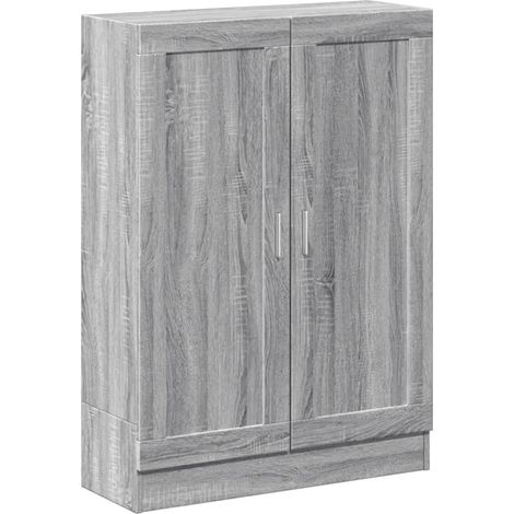 Maison Exclusive - Libreria Grigio Sonoma 82,5x30,5x115 cm in Legno Multistrato